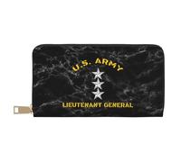 Leather Wallet Us Army Lieutenant General Women's Wallets Microfiber Handbags Card Case Women Card Case for Girls, Evening Party, Kids