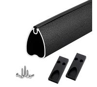 Leather Wardrobe Rod for Closet, Shoe Cabinet, Laundry Room, Hanging Clothes with End Caps, Heart-shaped Design, Durable and Stylish Storage Solution