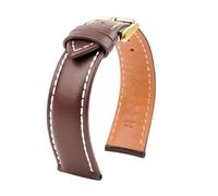 Leather Watch Band 20mm 21mm 22mm 24mm Compatible With Breitling Longines Tissot IWC Straps Black Brown Blue Cowhide Men's Bracelet