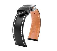 Leather Watch Band 20mm 21mm 22mm 24mm Compatible With Breitling Longines Tissot IWC Straps Black Brown Blue Cowhide Men's Bracelet