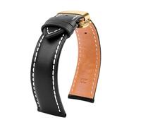 Leather Watch Band 20mm 21mm 22mm 24mm Compatible With Breitling Longines Tissot IWC Straps Black Brown Blue Cowhide Men's Bracelet