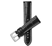 Leather Watch Band, Alligator Patter, 5 Colors, 18mm - 38mm(Extra Long Available)
