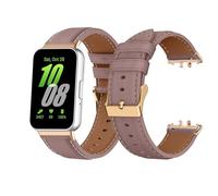 Leather Watch Bands Compatible with Samsung Galaxy Fit 3 Soft Leather Strap Women Men Replacement Bands for Samsung Galaxy Fit 3 (SM-R390), dark pink, Galaxy Fit 3, Modern
