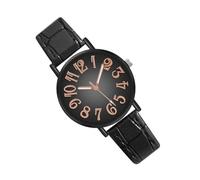 Leather Watch for Ladies - Relaxed Style Versatile Wristwatch, Thin Strap Basic Clean Face Watches for Women | Korean Style Casual Wattch with Large for Teen Girls