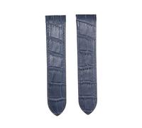 Leather Watch Strap Watch Accessories Breathable Watchband for Car-Tier San-TOS 100-Brown 23Mm/Blue/24.5Mm