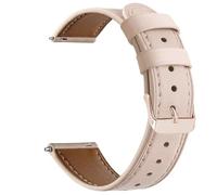 Leather Watch Strap with Rose Gold/Black/Silver Buckle, 20mm Classic Elegant Quick Release Replacement Bands for Women,20MM Pink