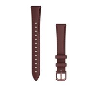 Leather watchband Garmin Lily® Marron 14 mm