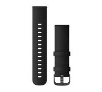 Leather watchband Garmin Quick Release Noir 22 mm