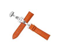 Leather Watchbands Universal Watch Buckle Band Steel Strap Watch(C,15mm)