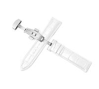 Leather Watchbands Universal Watch Buckle Band Steel Strap Watch(C,15mm)