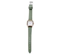 Leather Watches for Men Wome Wrist Watch Cases for Men (Green, One Size)