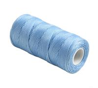 Leather Waxed Thread 50m Spool Polyester Cord for Upholstery Bookbinding Wallet Repair DIY Projects 0.8mm Hand Sewing(Sky blue)