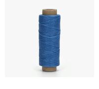 Leather Waxed Thread Round Polyester Sewing Threads Leather Craft Hand Stitching Line DIY Bracelet Thread Repair Work Cord-Royal Blue-0.45mm-5rolls