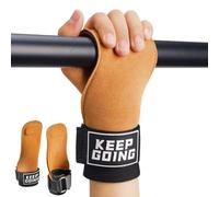 Leather Weight Lifting Gloves Wrist Straps for Weightlifting, Lifting Straps Cobra Grips Deadlift Straps Weight Lifting Straps, Gym Straps Gym Gloves for Men Weight Grips for Women (Brown)