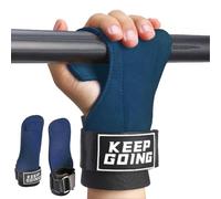 Leather Weight Lifting Gloves Wrist Straps for Weightlifting, Lifting Straps Cobra Grips Deadlift Straps Weight Lifting Straps, Gym Straps Gym Gloves for Men Weight Grips for Women (Blue)
