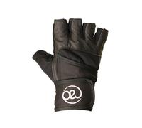 Leather Weightlifting Gloves Fitness Mad Black L