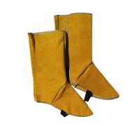 Leather Welding Foot Cover - Anti-Scald and Fire Resistant Boot Protectors | Cowhide Welding Gaiters for Safety in High Heat, Metal Cutting, Glass Processing, Labor Protection Work Shoe Covers for Ind