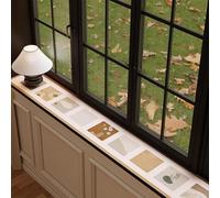 Leather Window Sill Protector, Narrow Windows Sills Mat Dog Cat Perch Bench, Windowsill Decor Capping Anti-Slip Pad for Counter Bay Window Home(30x200cm)