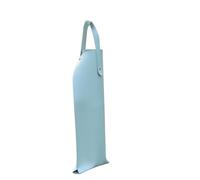Leather Wine Bag - Wine Bottle Protective Bags, Single Bottle Bag, Leather Champagne Bag with Handles for Tasting, Party, Wedding, Blue-Grey, Blue, Refer to description, Unisex