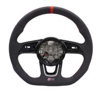 Leather With Red Stitching 12 O'clock Emblem Sport Steering Wheel Compatible For Audi A3 8Y, Car Accessories(RS LOGO)