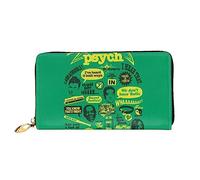 Leather Women'S Psych Pineapple Quote Wallets Large Capacity Card Holder Ladies Purse With Multiple Card Slots Long Ladies Purse With Zipper Compartment 19cm*10.5cm Ladies Purses Soft Leather