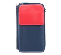 mywalit Leather Women's Wallet Zip Round Multi Purse with Shoulder Strap -1220-127 Royal