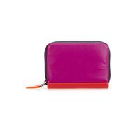 Leather women's wallet MYWALIT - Zipped Credit Card Holder - 328-75 Sangria