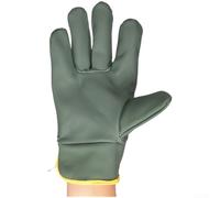 Leather Work Gloves Reinforced Palm for Safety(A)