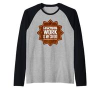 Leather Work is My Cardio Raglan Baseball Tee