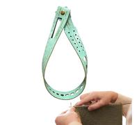 Leather Wrap Wrist Ruler - Knitting Measure Tool, Crochet Gauge Sizer Band, Marker Storage Leather Cuff, Embroidery Weaving Accessory, 7in1 Flexible Ruler | for Knitters & Sewists