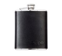 Leather Wrapped Hip Flask| 6 oz Leakproof Flask | Perfect for Mens Gifts Birthday Anniversary| Zippo Collectors Item |