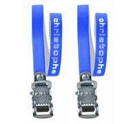 Zefal Christophe Leather Toe Straps Blue