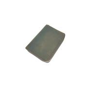 Leather Zipper Cover Pad Cover for A6 Travel Portfolio Folder with Pencil Holder, Notepad & Zipper Closure for Top Spiral Mini, Hobonichi Cousin, Stalogy, Midori, Bible Travel Journal Notebook