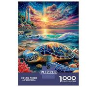 Leatherback Turtle 1000 Piece Jigsaw Puzzle for Adults And Kids-Challenging Puzzle Game,Home Decoration & Family Fun 52x38cm/1000pcs