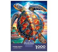 Leatherback Turtle Jigsaw Puzzle 1000-Piece for Adults & Kids, Challenging Home Decoration Gift 38x26cm/1000pcs