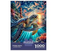 Leatherback Turtle Jigsaw Puzzles for Adults Kids, 1000 Pieces Puzzle Whimsical Challenge Toy 38x26cm/1000pcs