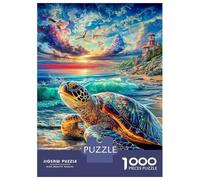 Leatherback Turtle Jigsaw Puzzles for Adults Kids, 1000 Pieces Puzzle Whimsical Challenge Toy 70x50cm/1000pcs