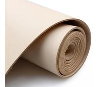 Leathercloth Material,Leather Fabric,1.0-4.5mm Thick Thin Genuine Leather Strap Craft Bulk Strips Suede Soft Split Cowhide Vegetable Tanned Leather Fabric Cow Hide(Size 10x10cm,Thick 2.5mm)