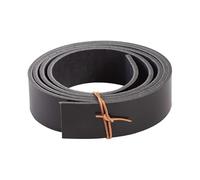 Leathercloth Material,Leather Fabric,Leather Strap Belt Blank Strip Genuine Cowhide Tooling Veg Tanned Leather Shoulder & Butt Craft Hand Making Belt Tag(Black,24mm0.94inch)