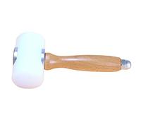 Leathercraft Hammer - Wooden Handle Nylon Hammer for Stamping and Carving Leather Cowhide - Tool Kit for Leathercraft Projects