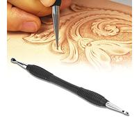 Leathercraft Tools, Leather Modeling Carving Set Dual Head Embossing Press Tool for DIY Craft Projects