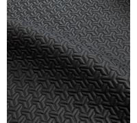 Leatherette Car Seat Upholstery Fabric, 130cm Width Multiple Stitching Colours, Supplied by The Metre as Continuous Piece (Black Stitch/Triad)