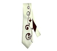 Leatherface Necktie - 1986 Version - Classic Horror Villain Tan Tie - Iconic Men's Costume Accessory