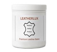 LeatherLux Premium Leather Balm - Natural Beeswax & Shea Butter, oils Conditioner - Restores, Protects & Revives Shoes, Bags, Jackets, Furniture & Car Interiors - Non-Greasy Leather Care