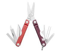 Leatherman Micra, Mulled Wine | Stainless Steel Keyring Multi-Tool with Scissors & 9 Tools