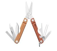 Leatherman Micra, Pumpkin Spice | Stainless Steel Keyring Multi-Tool with Scissors & 9 Tools
