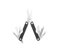 Leatherman Micra - Stainless Steel Keyring Multi-Tool with Scissors & 9 Tools, Jet Black