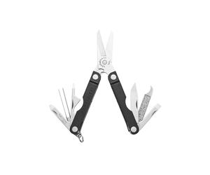 Leatherman Micra - Stainless Steel Keyring Multi-Tool with Scissors & 9 Tools, Jet Black