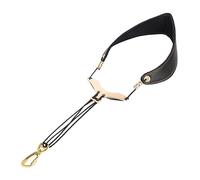 Leathers Saxophone Neck Strap Soft Leathers Padded Sax Neck Strap Harness Adjustable Length Sax Easy To Use Breathable Fashion For Alto Tenors