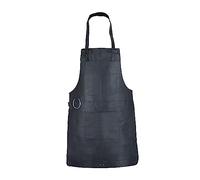 Leathershire Dark Brown Full Grain Leather Apron Butcher -Cook -BBQ -Cooking - Wood work - Cheff - BBq Grill Gift (Black-018)